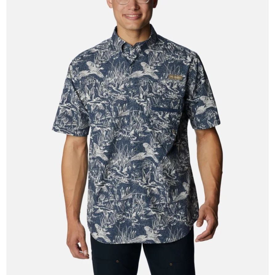 Zink Flyin High Print Herren Phg Super Sharptail Kurzarmhemd Columbia